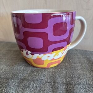 Starbucks Coffee Rare BRASIL BRAZIL mug 2012 Coffee / Tea Cup 16oz